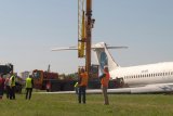 Самолет, выкатившийся в "Жулянах"  за взлетно-посадочную полосу, утилизируют