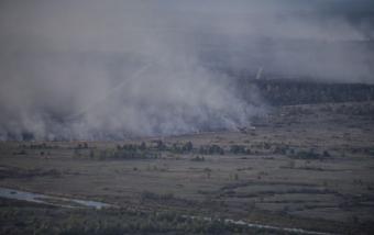 Пожар в Чернобыле не угрожает лесу, распространения огня нет, - ГСЧС