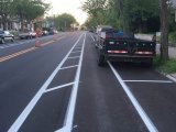 В украинских городах сузят полосы движения