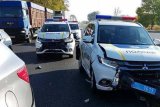 У Запоріжжі поліцейські розбили в аварії відразу три нові японські джипи
