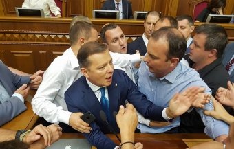 У Раді &laquo;тісно&raquo; поспілкувалися Соболєв з Ляшком