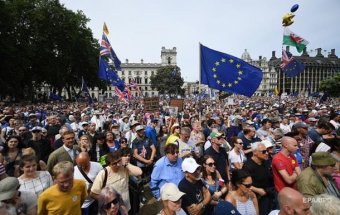 В Лондоне прошел массовый митинг за новый референдум по Brexit