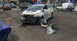 Поліцейські розтрощили чергове службове авто в Києві