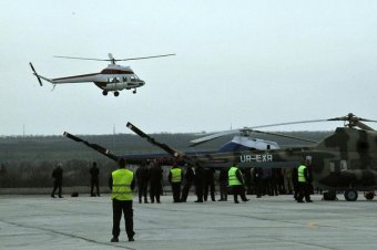 Фото дня: первый полет украинского вертолета &laquo;Надия&raquo;